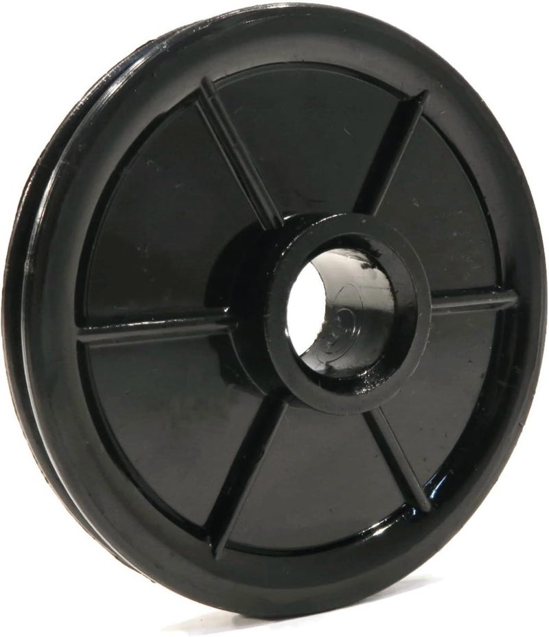 auaurly 1 PC Black Plastic Chain Cable Idler Pulley 144C56 Belt Drive Garage Door Idler Pulley 2" O.D. Fits Garage Door Opener Square Rail Replaces 144C56-A, K144C0056 - Image 1